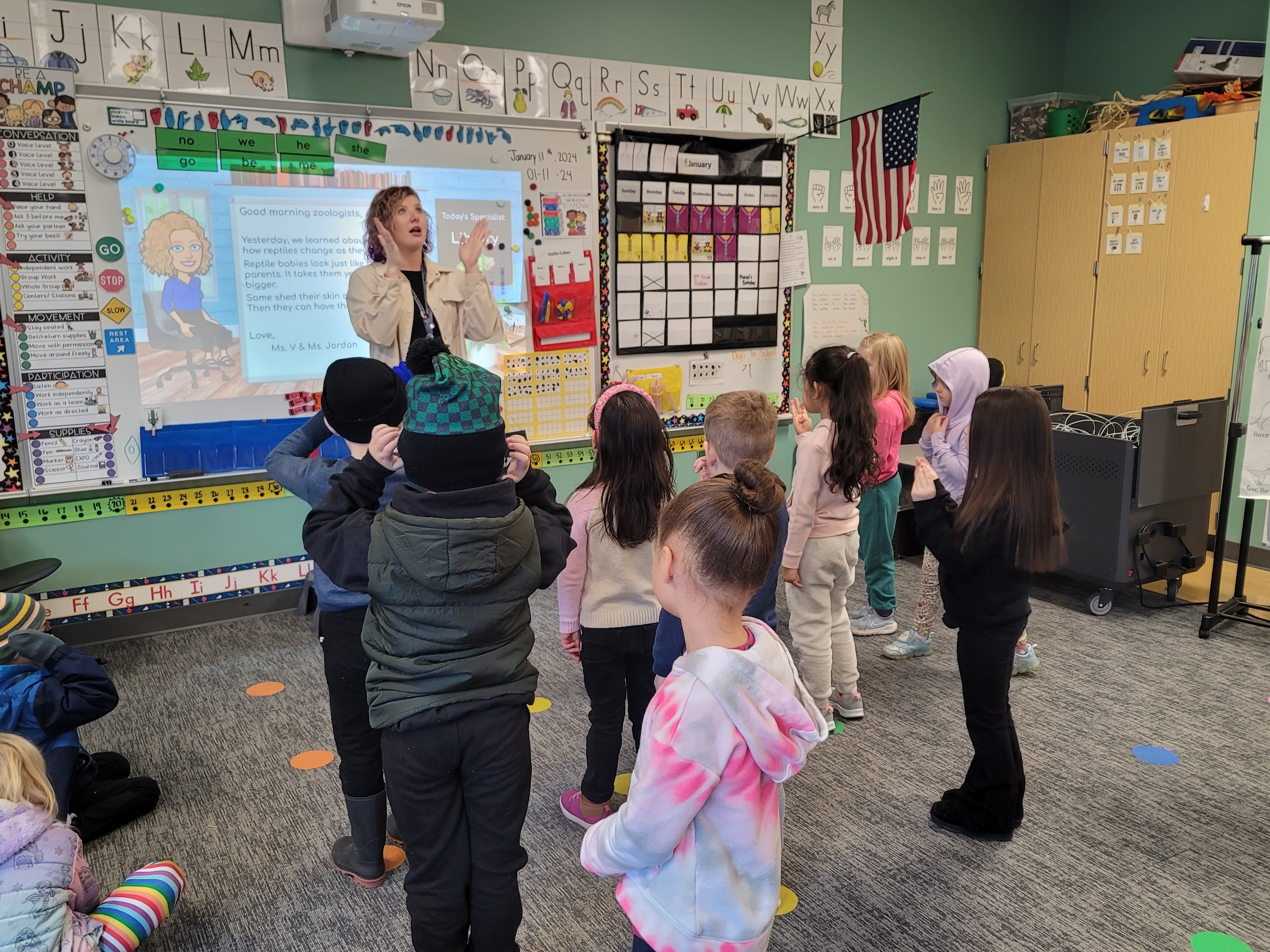 Students in classroom