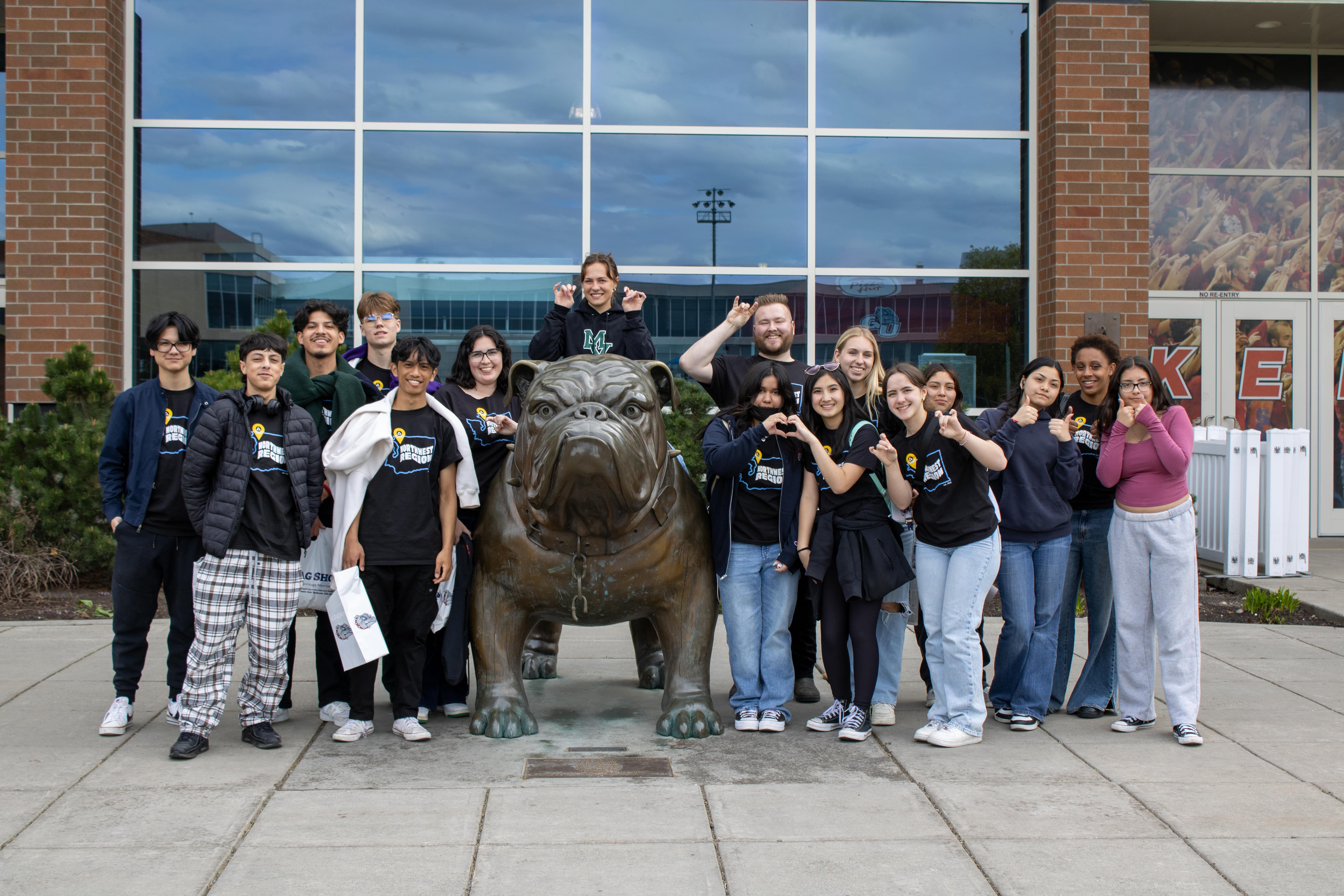 Students at a college